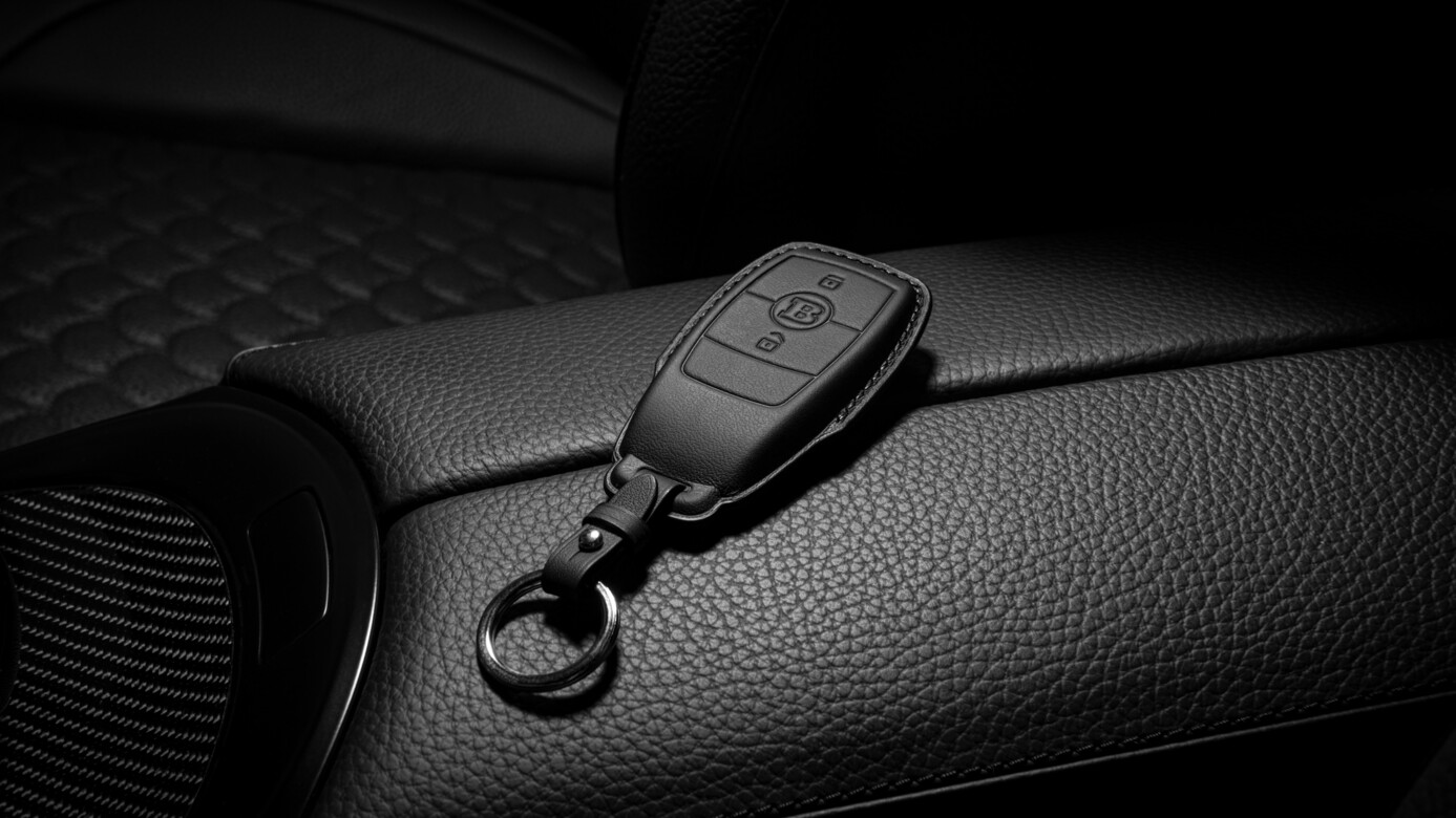 Leather Key Cover Black