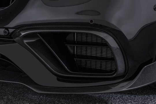 Carbon front fascia attachments glossy