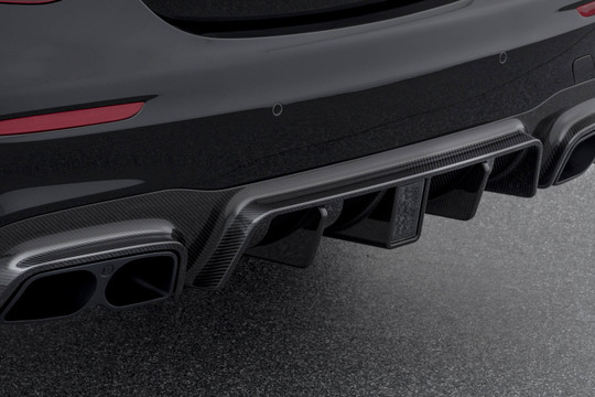 Carbon rear diffuser glossy