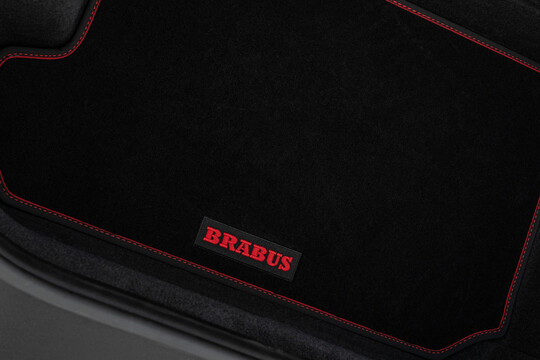 Velour trunk mat black