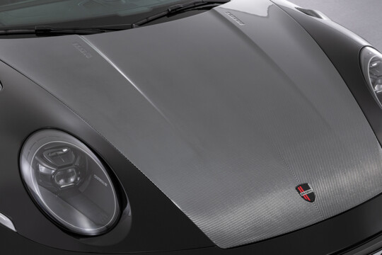 Carbon trunk hood